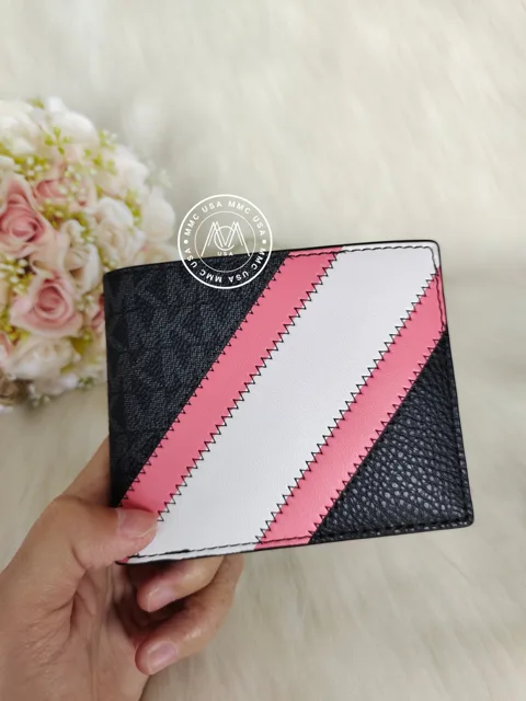 MK  COOPER MEN BILLFOLD WALLET WITH COIN POCKET SIGNATURE