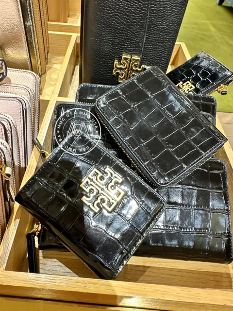 TB BRITTEN EMBOSSED BIFOLD WALLET