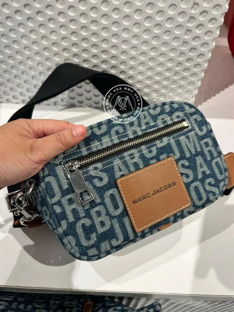 MJ DENIM CAMERA BAG FRONT ZIP
