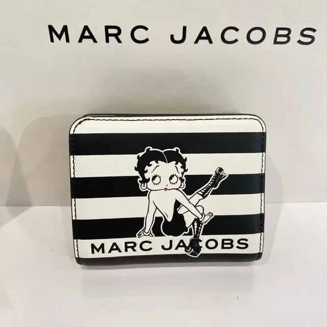 MJ BETTYBOOP SMALL WALLET STRIPE