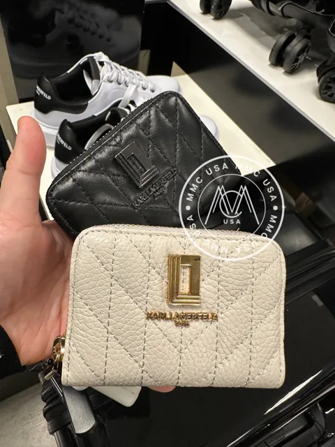 KARL LAFAYETTE QUILTED CARD WALLET