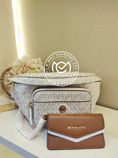 MK MAISIE LARGE 2 IN 1 WAISTPACK SIGN BAG