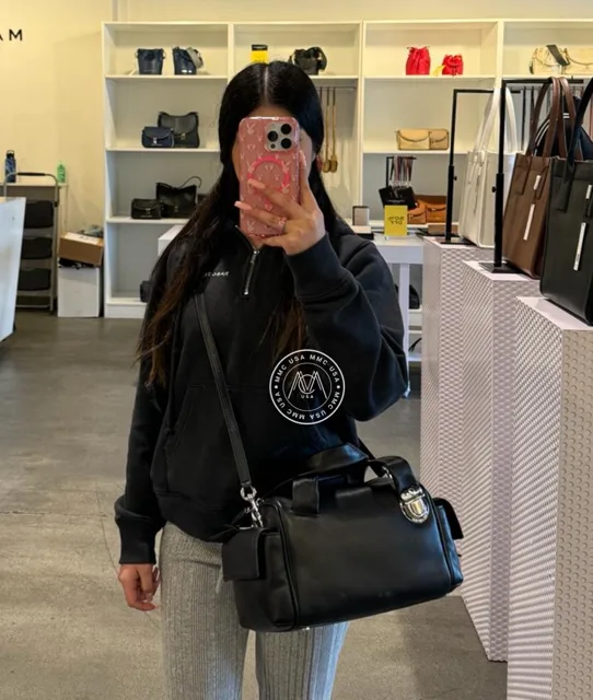 MJ PUSHLOCK LARGE SATCHEL