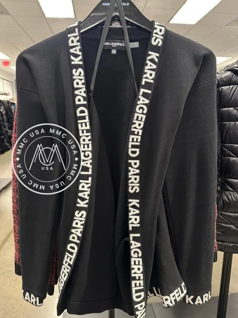 KARL CARDIGAN LOGO TAPING