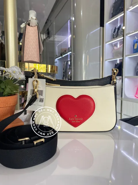 KS PUFFY HEART DUET CROSSBODY KK263