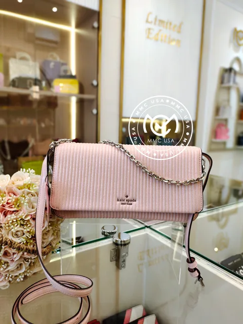 KS IVY CRINKLE PATENT QUILTED CROSSBODY KP312