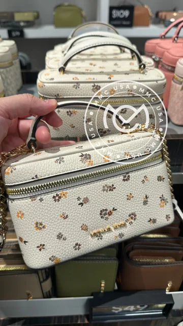 MK VIVI SMALL VANITY CROSSBODY BAG FLORAL